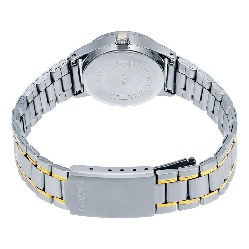 Reloj Casio Ltp_v006sg_9b Cuarzo Mujer Plateado