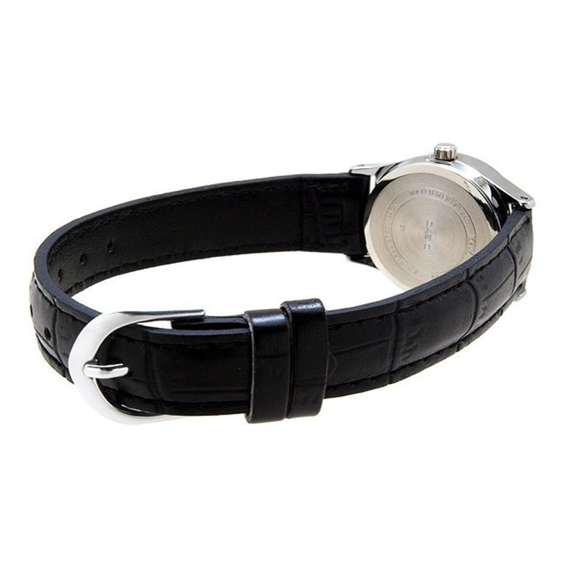 Reloj Casio Dama Ltp-v006l-7b Doble Fecha Relojesymas Negro Plateado Blanco
