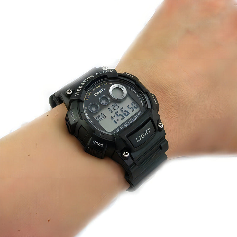 Reloj Casio Modelo: W-735h-1a Negro Sumergible