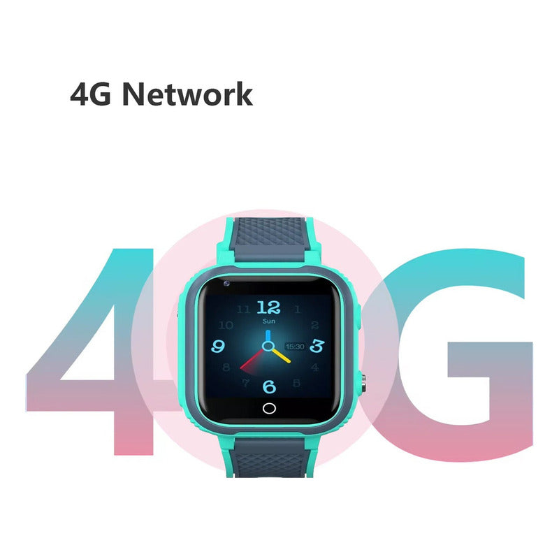 Smartwatch Infantil U8 Lt21-bl Con Gps, 4g Y Videollamada En Celeste Celeste/gris Gris