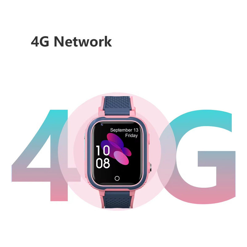 Reloj Smartwatch Lt21-pk Gps Niñas C Internet 4g Rosa Rosa/gris Gris