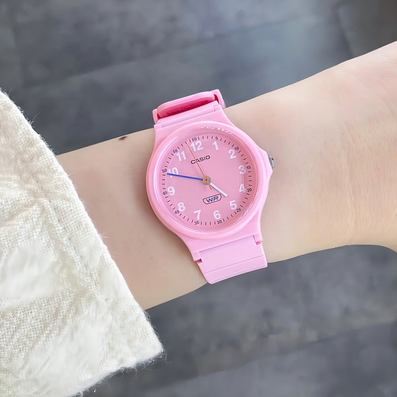Reloj Casio Lq-24b-4b Mujer - Analogo Rosa