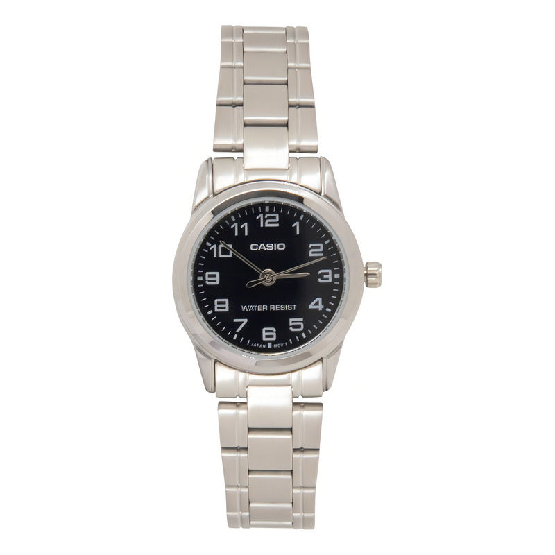 Reloj Casio Mujer Ltp-v001d-1budf Plateado Negro