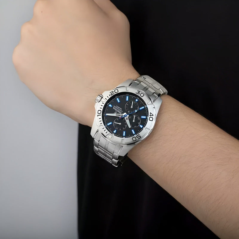 Reloj Para Hombre Festina Multifunction F20445-6 ORIGINAL Plateado