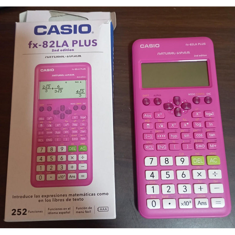 Calculadora Casio Cientifica Fx-82laplus2-pk Plus Color Rosa
