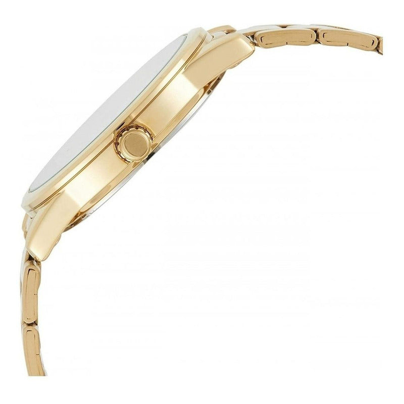Reloj Pulsera Casio Mtp-v001g-9b Con Correa De Acero Inoxidable Color Dorado