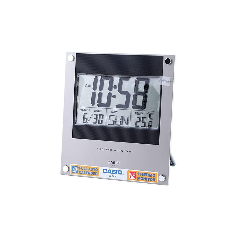 Reloj De Pared Casio Digital Id11 Gris