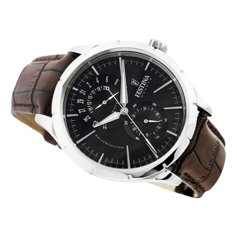 Reloj F16573/4 Festina Hombre Retro Plateado Negro