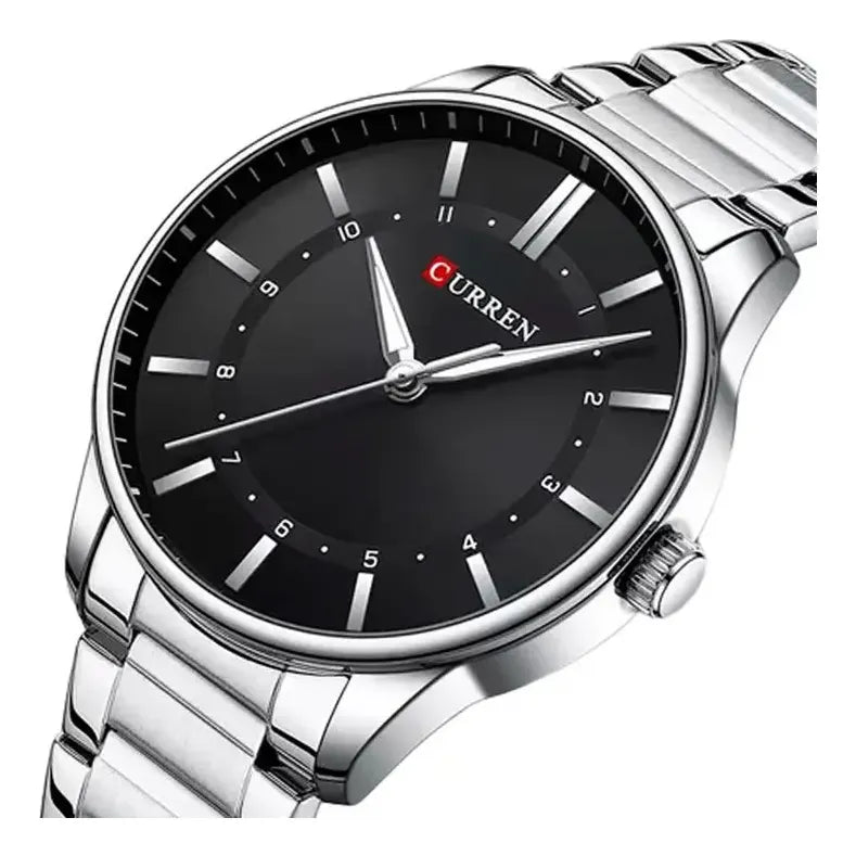 Reloj Para Hombre Curren 8430-2 Kred701901 Plateado Plateado