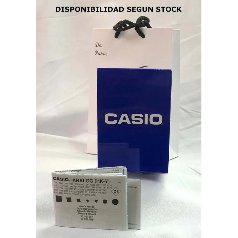 Reloj Casio Hombre Mtp 1303d Acero Inoxidable Original Plateado Negro