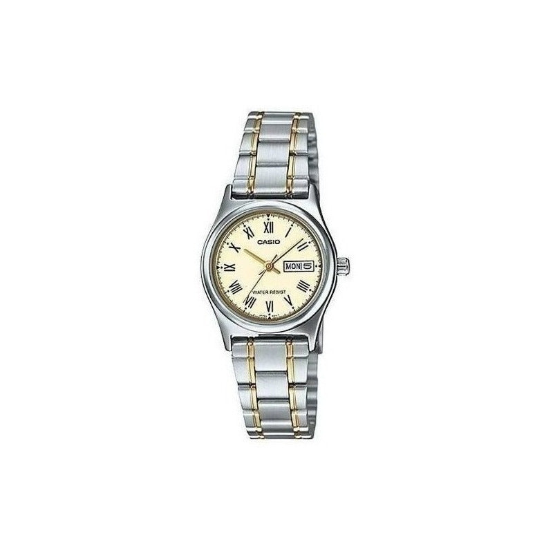 Reloj Metal Mujer Ltp-v006sg-9 Relojesymas Plateado Dorado
