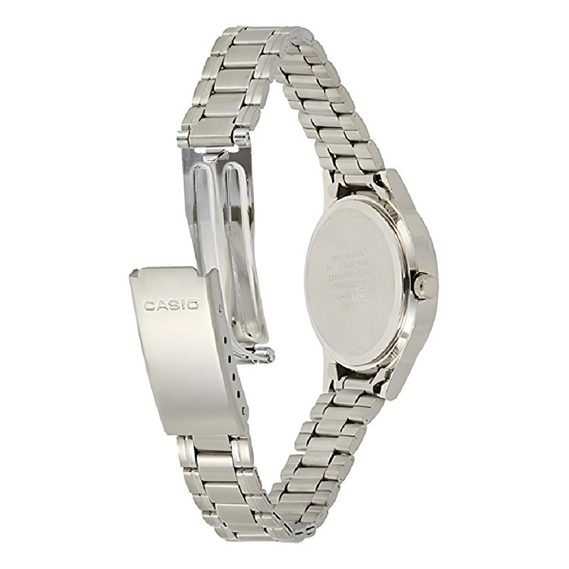 Reloj Casio Ltp-v002d-2budf /marisio Plateado Blanco
