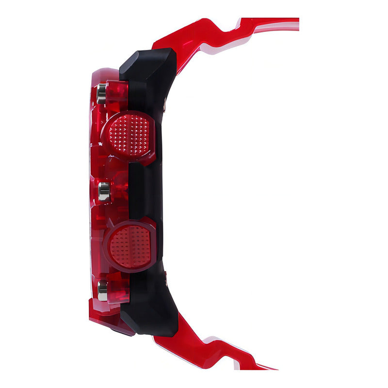 Reloj Casio G-shock Skeleton Ga-2200skl-4acr Original Color Del Bisel Rojo Color Del Fondo Rojo