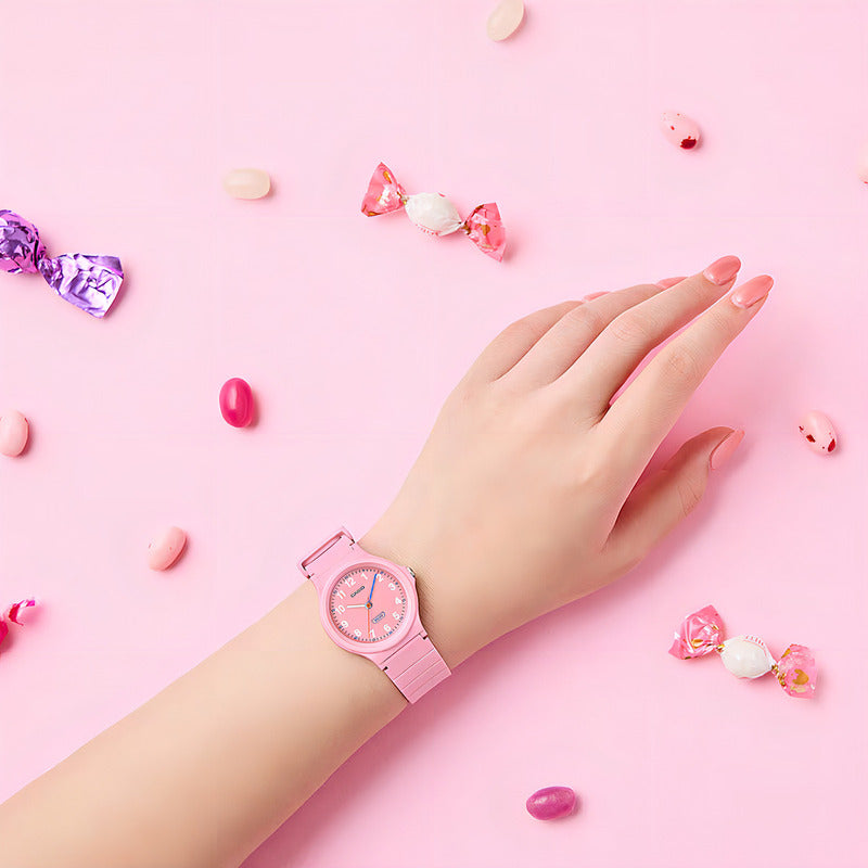 Reloj Casio Lq-24b-4b Mujer - Analogo Rosa