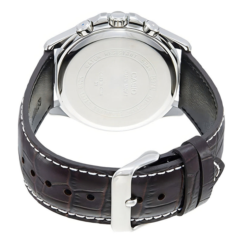Reloj Casio Mtp1374l-7a1vdf Cuarzo Hombre Color De La Correa Marrón Oscuro