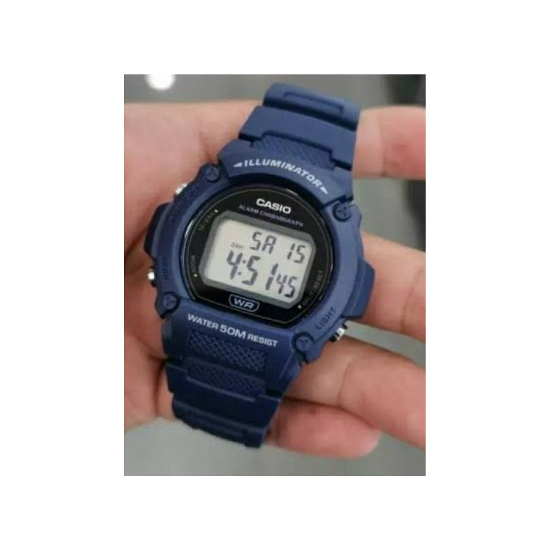 Reloj Casio Digital W-219h-2avdf /marisio Azul