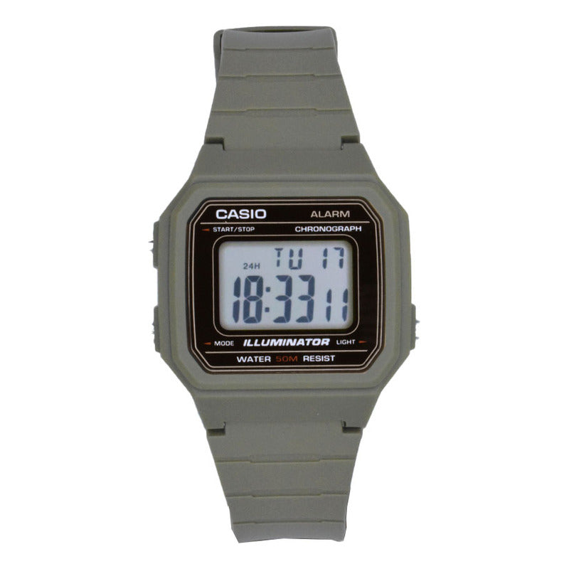 Reloj Digital Casio Para Hombre, Con Correa Y Bisel Marrón Claro Negro