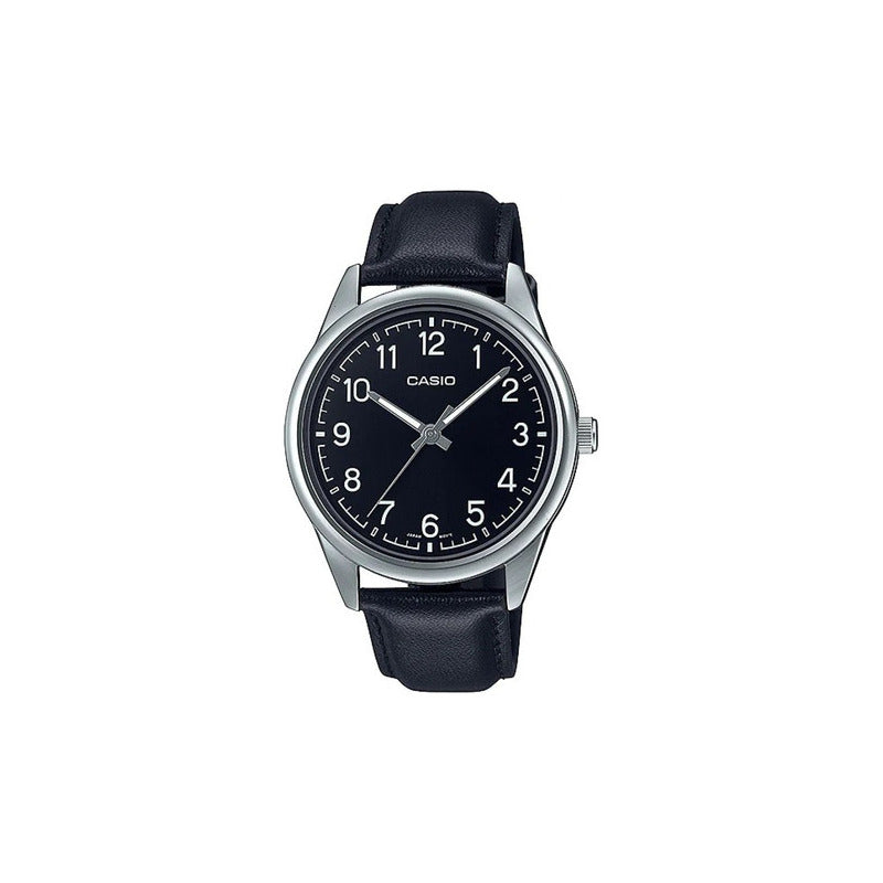 Reloj Para Hombre Casio Classic Mtp-v005l-1b4udf Negro Plateado