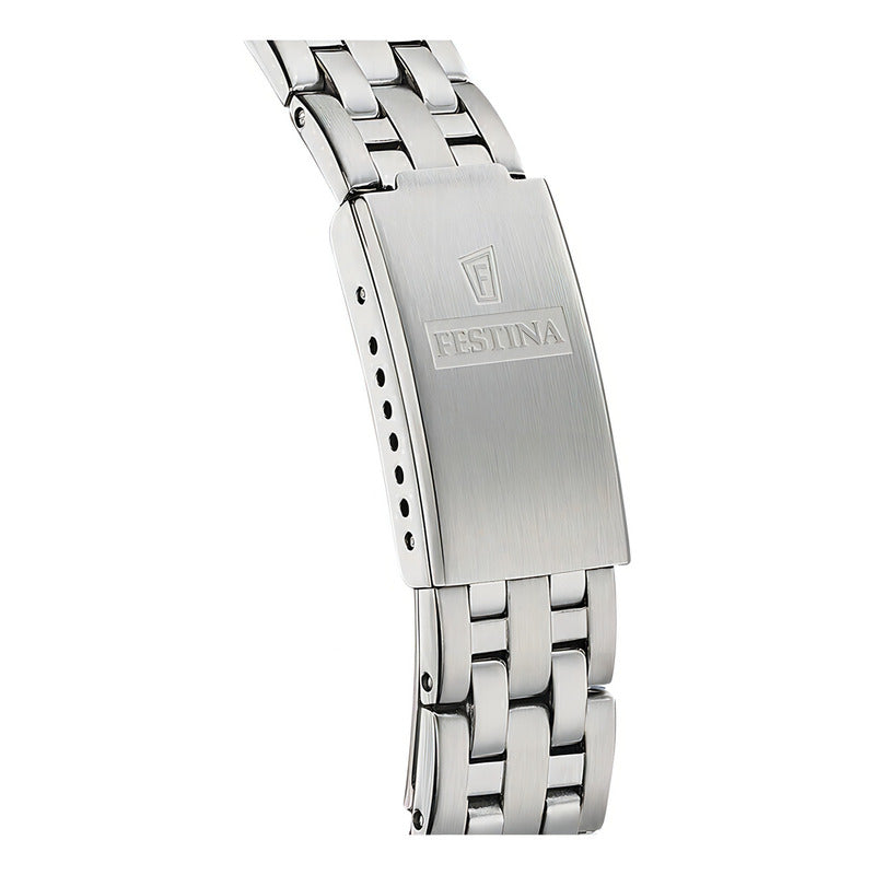 Reloj Festina F20455/3 Mujer Sumergible Doble Calendario Plateado Azul