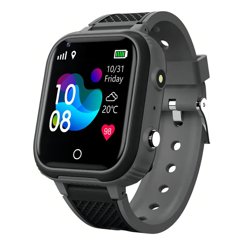 Reloj Smartwatch Lt21-bk Gps Niños Y Adultos Mayores C Internet 4g Negro