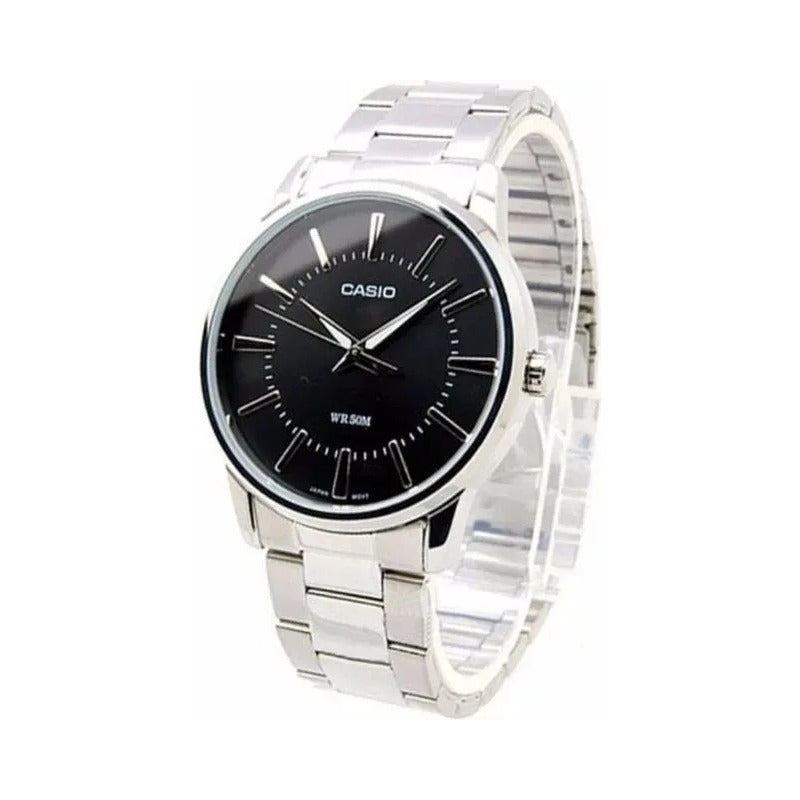 Reloj Casio Mtp-1303d-1av Acero Inoxidable Sumergible 50m Plateado