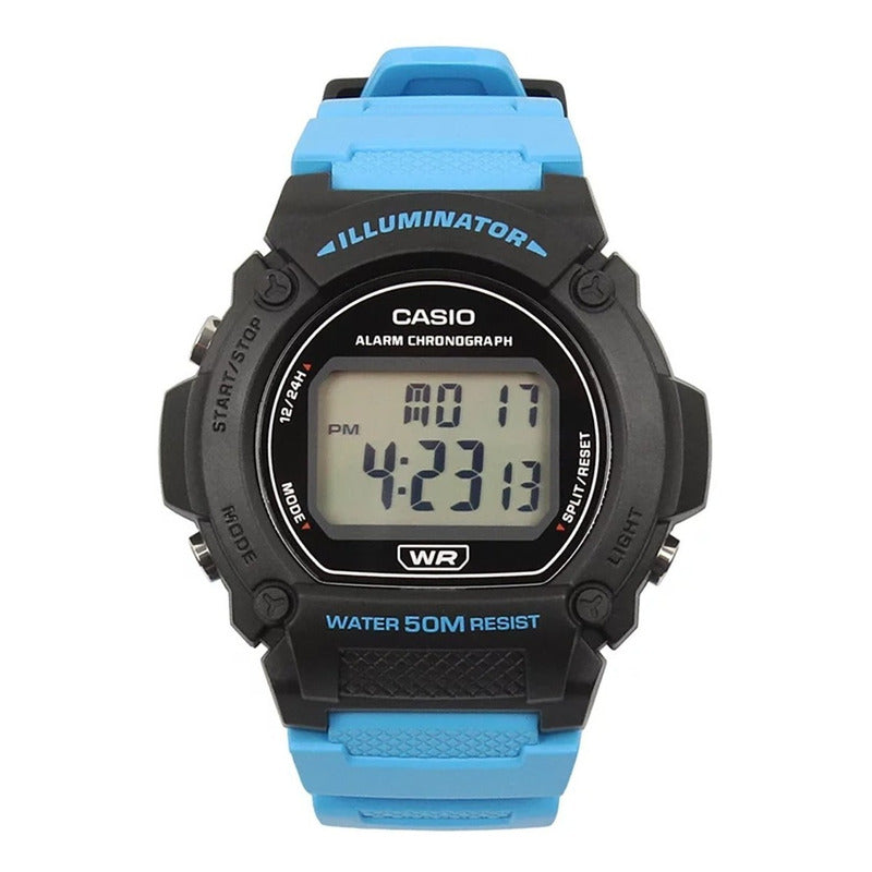 Reloj Casio W-219h-2a2eaf Azul Gris