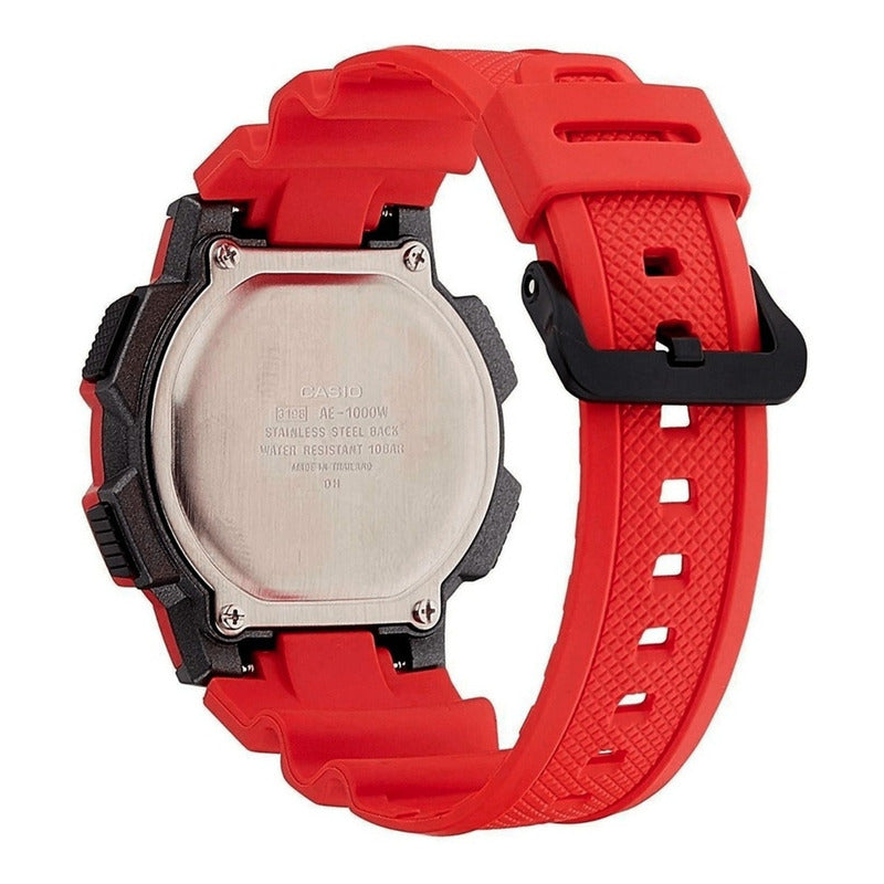 Reloj De Pulsera Casio Youth Series Ae-1000w-4a Relojesymas Rojo 4a