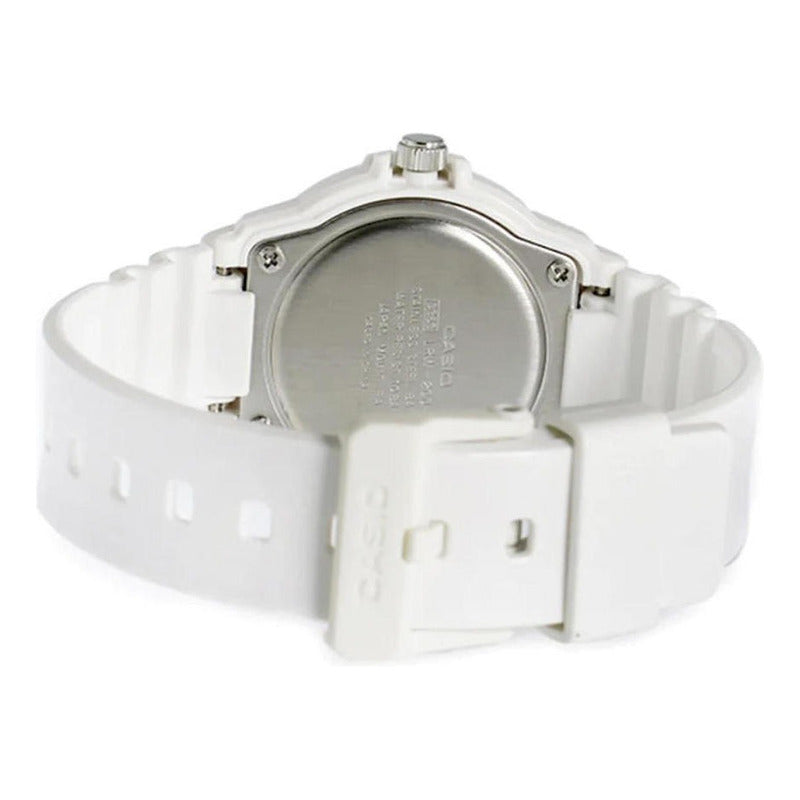Reloj Casio Mujer Lrw-200h-4e2vdr Blanco Rosa/amarillo