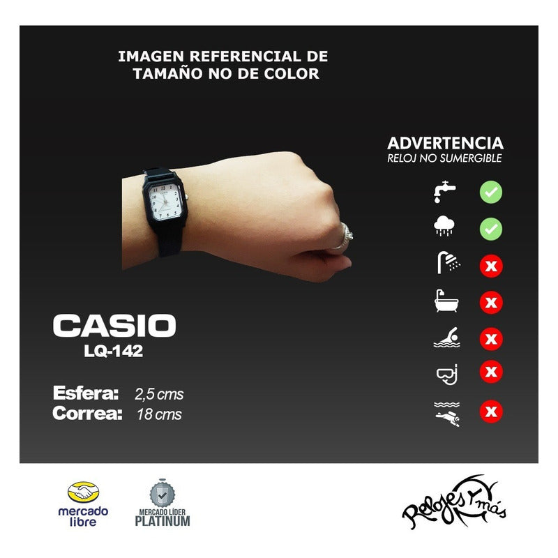 Reloj Casio Dama Lq-142  Colores Surtidos/relojesymas