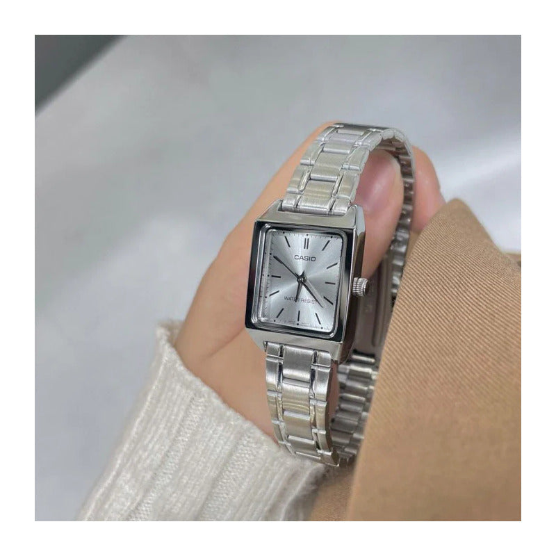 Reloj Casio Dama Ltp-v007d-7e, Acero Plateado