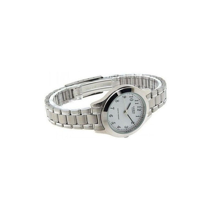 Reloj Casio Ltp-v002d-2budf /marisio Plateado Blanco