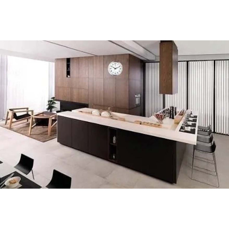 Reloj Pared Metal Siklos Gc1201 30cm Silencioso Relojesymas Plateado Blanco