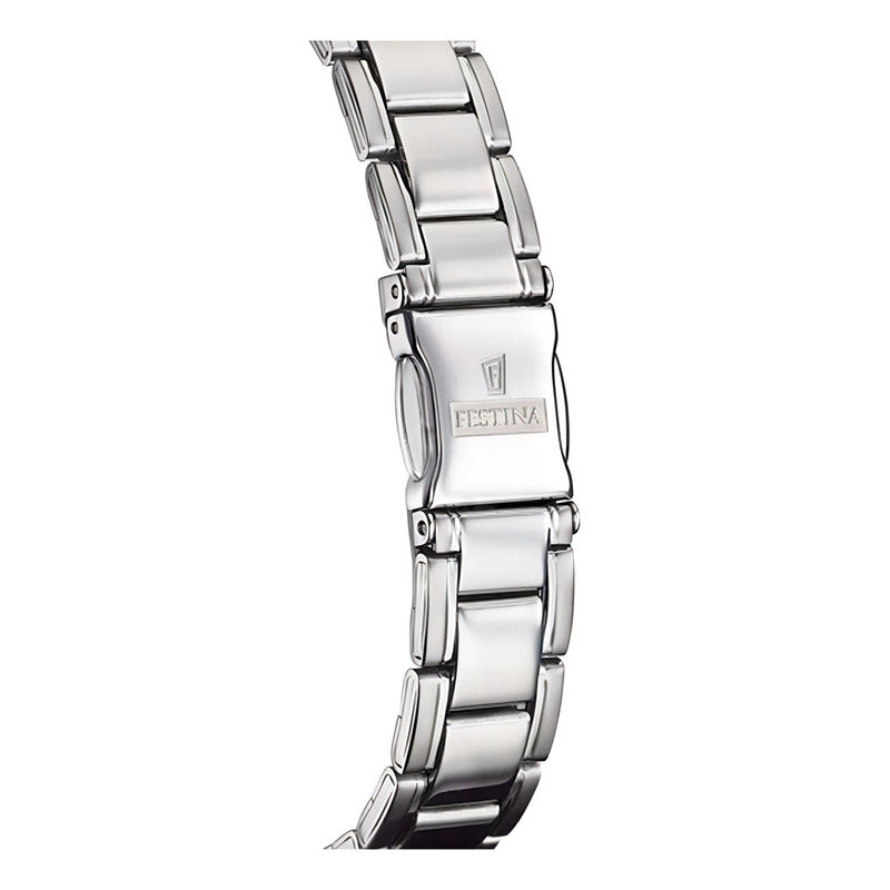 Reloj Festina F20509/1 Acero Dama Sumergible Plateado Blanco