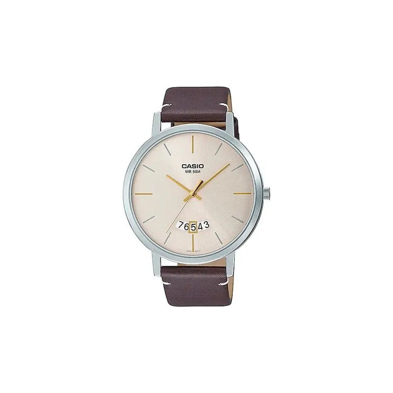 Reloj Casio Hombre Mtp-b100l-9evdf Marrón Beige