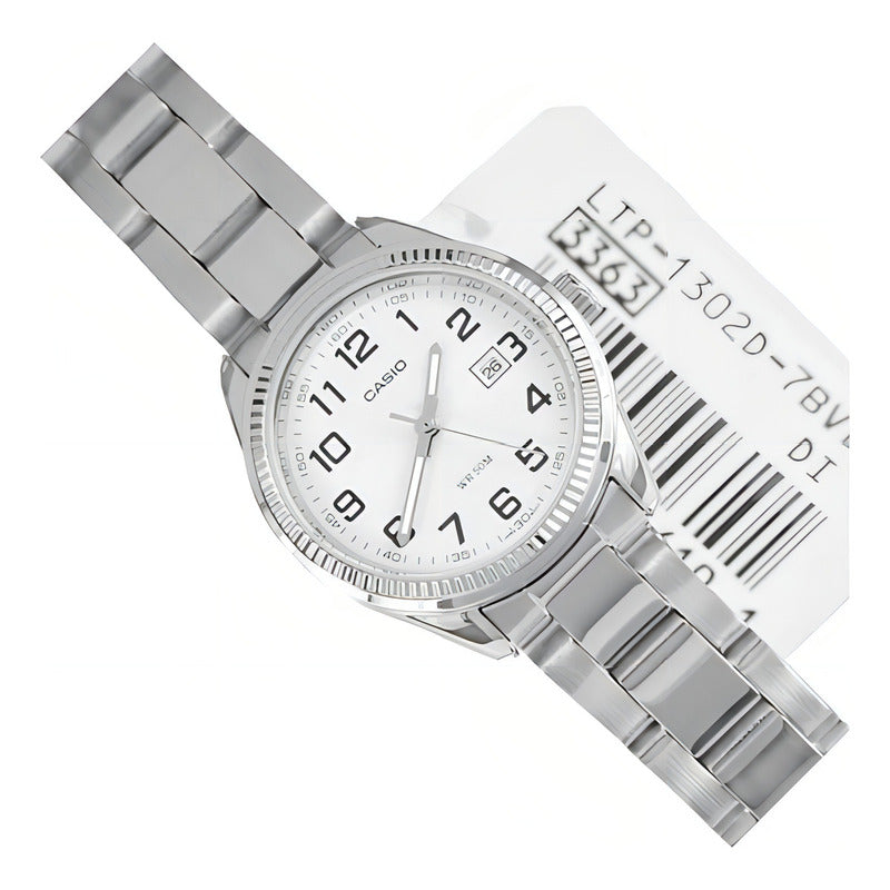 Reloj Casio Mujer Ltp-1302d-7bvdf Plateado