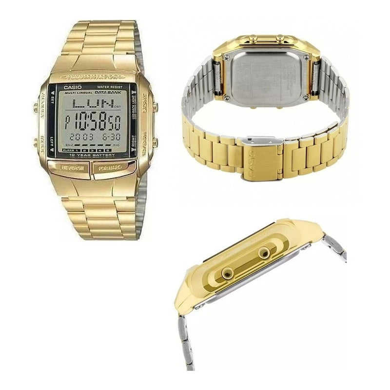 Reloj Casio Unisex Dorado Db-360g-9a  Relojesymas Dorado Gris
