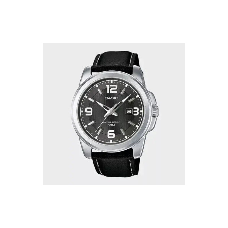Mtp-1314l-8avdf - Reloj Casio P/c Calend. 50m Hombre Plateado Negro