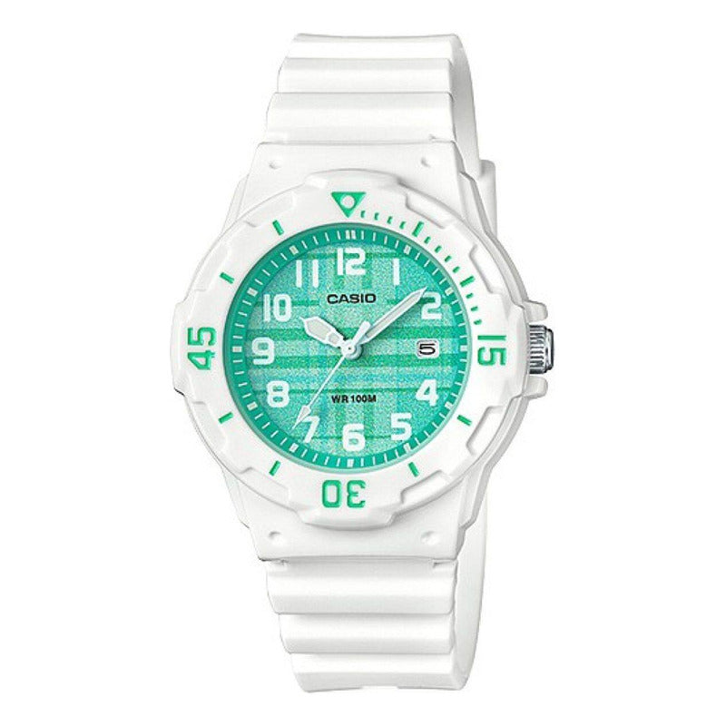 Reloj Casio Dama Lrw-200h-3c Sumergible Original Blanco Blanco Blanco