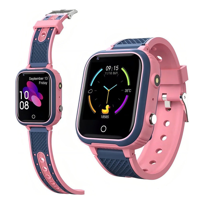Smartwatch 4g U8 Lt21-pk Rosa Gps Niños Videollamada Resistente Agua Rosa/gris Gris