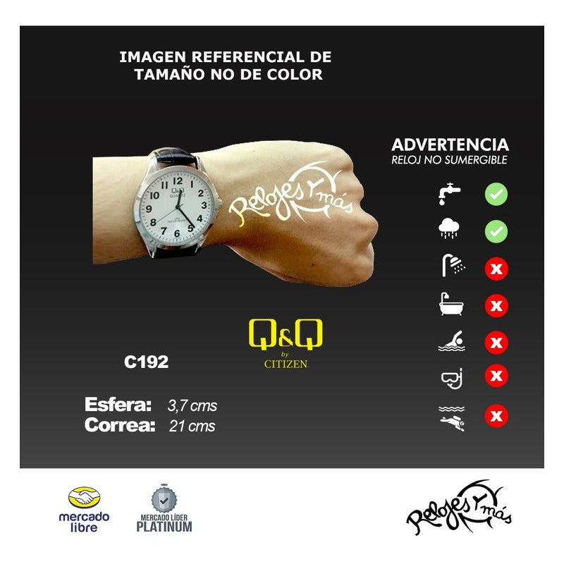 Reloj Q&q By Citizen C192 Colores Surtidos/relojesymas