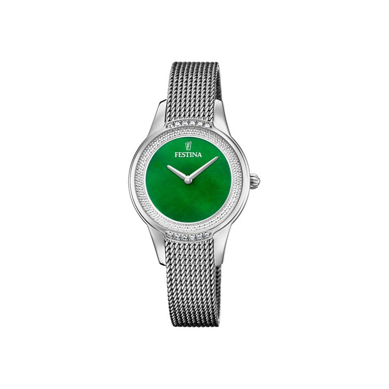 Reloj Festina F20494.7 Mujer Cuarzo Acero Inoxidable Plateado Verde