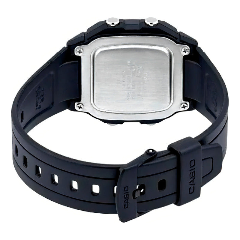 Reloj Pulsera Casio Digital Con Correa De Resina Color Negro - Fondo Blanco