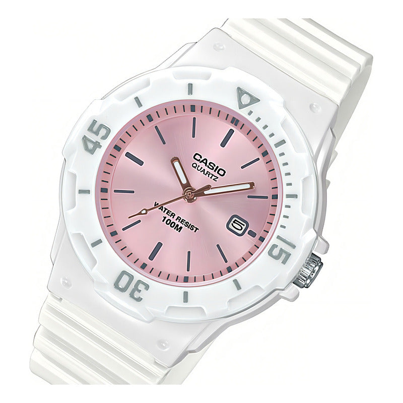 Reloj Casio Lrw-200h-4e3vdf Cuarzo Mujer Color De La Correa Blanco