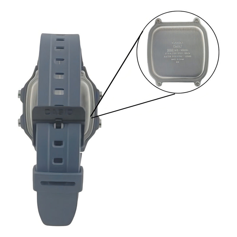 Reloj Pulsera Digital Casio Hora Mundial Prova Dágua Con Correa De Resina