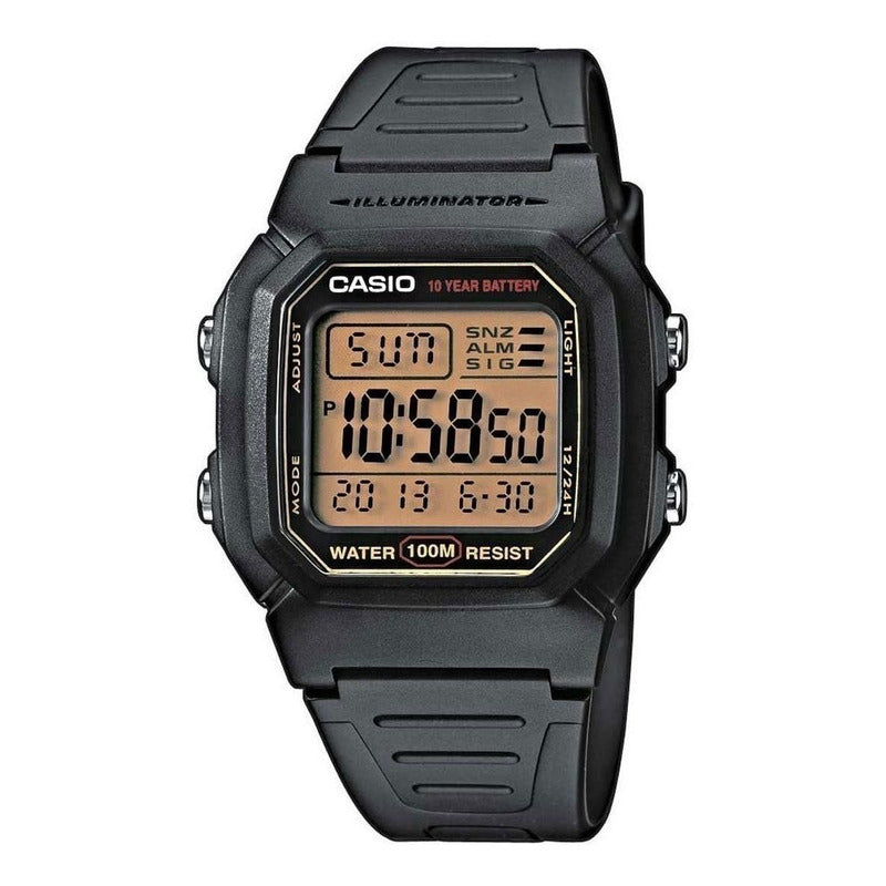Reloj Pulsera Digital Casio Collection W-800hg-9av Negro Amarillo