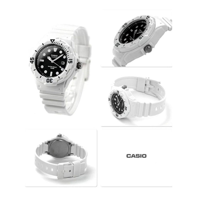 Reloj Casio Mujer Modelo Lrw-200h-1evdf /relojería Violeta Blanco Rosa