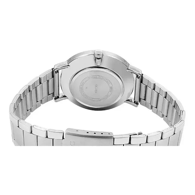 Reloj Casio Metal Dama Ltp-vt01d Coloressurtidos/relojesymas Fondo 2b Azul Plateado