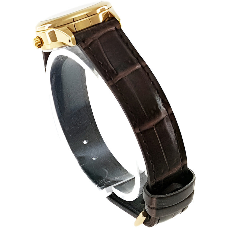 Reloj Casio Análogo Mujer Ltp-v002gl-9b Formal Becris Color De La Correa Marrón Color Del Fondo Dorado