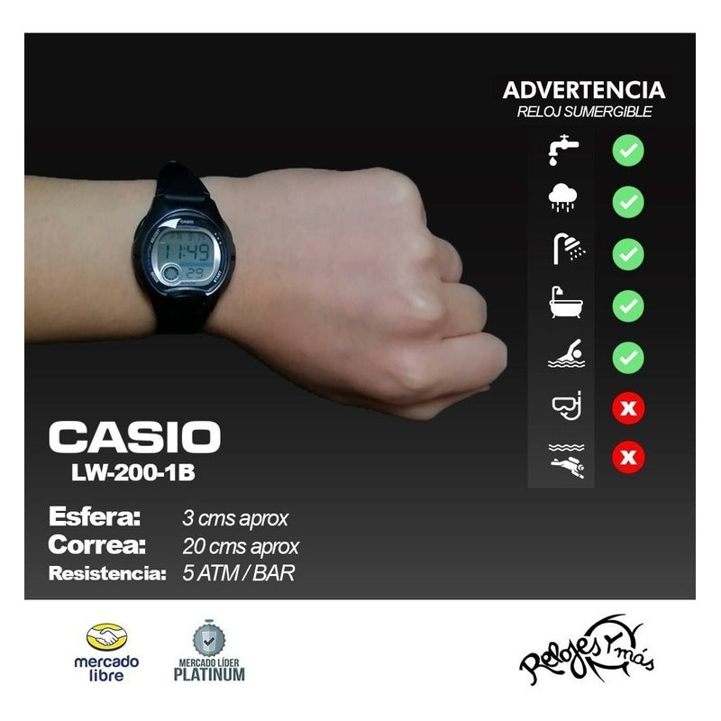 Reloj Casio Lw-200 Colores Surtidos/relojesymas
