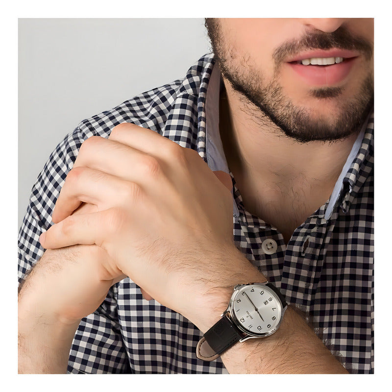 Reloj F16745/1 Festina Hombre Correa Clásico Negro Plateado Blanco